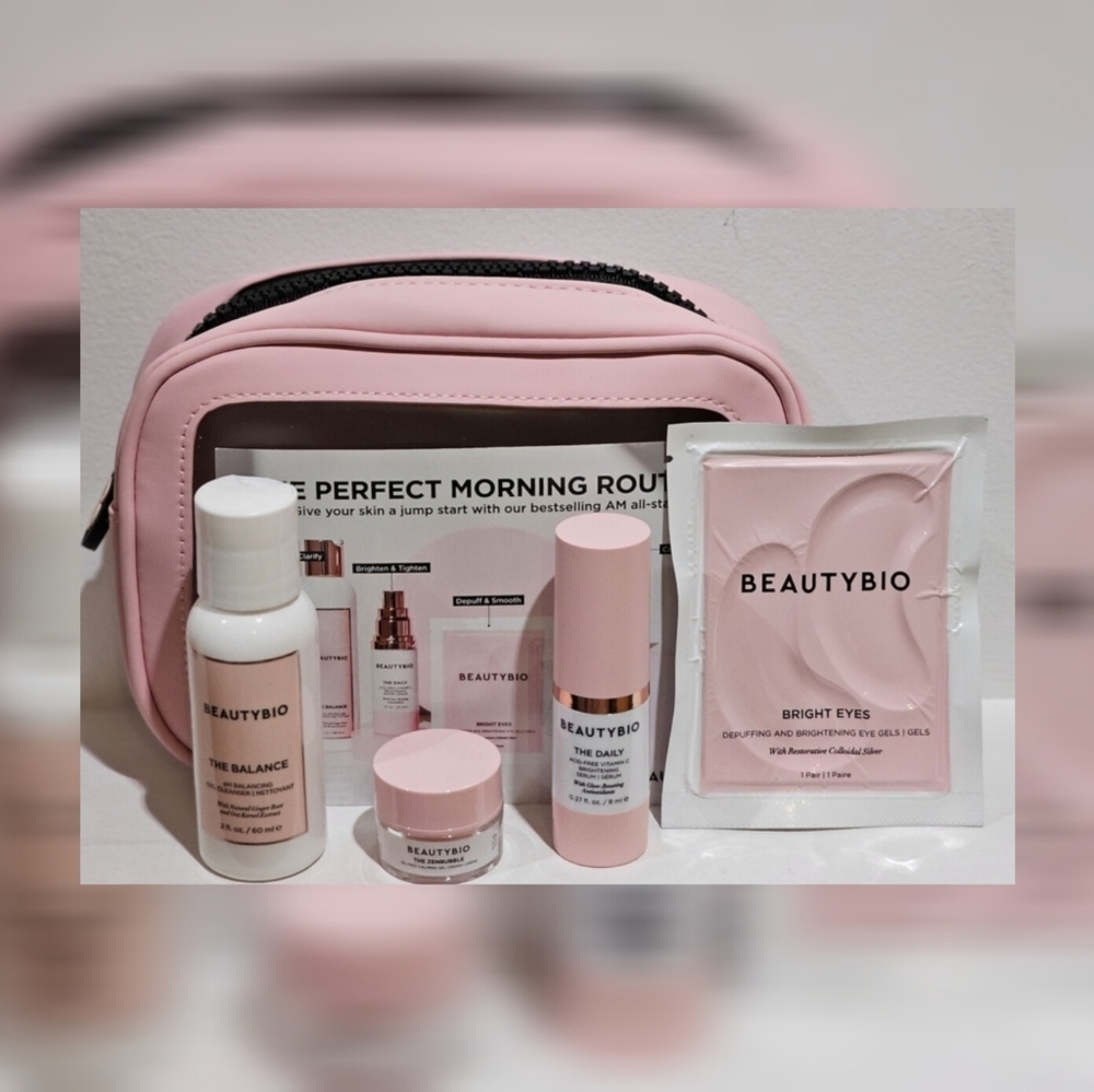 BeautyBio "Perfect Morning Routine" With Case New! - Picture 3 of 9